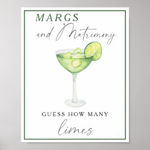 Margarita Brautparty - Wie viele Limes Poster