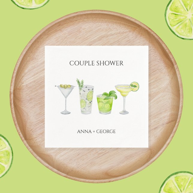 Margarita Cocktail Bridal Paare Dusche Serviette (Von Creator hochgeladen)