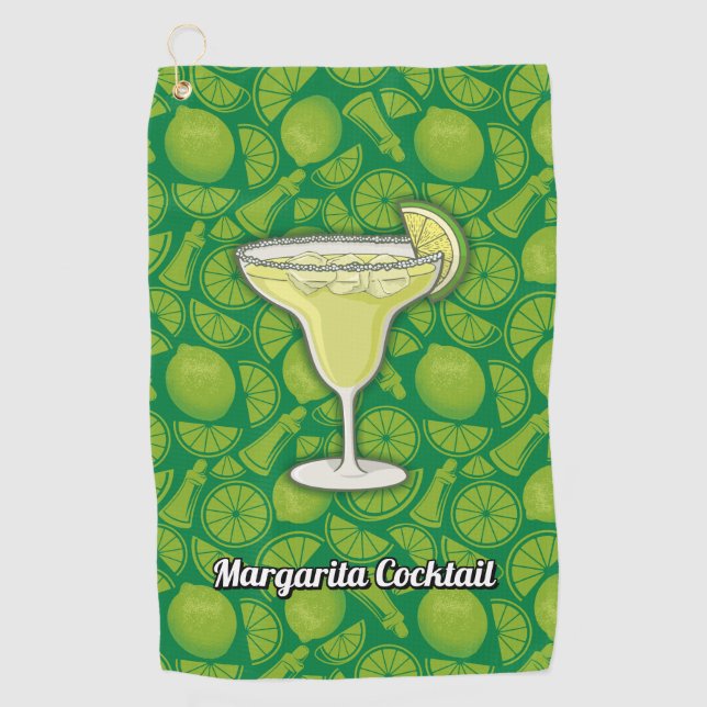 Margarita Cocktail Golfhandtuch (Vorderseite)