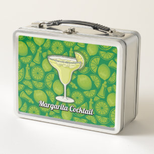 Margarita Cocktail Metall Lunch Box