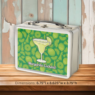 Margarita Cocktail Metall Lunch Box