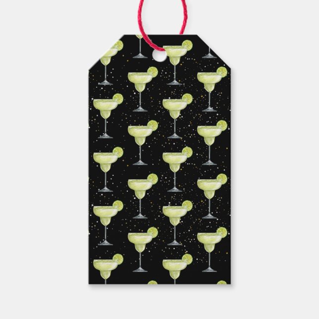 Margarita Cocktail Pattern Geschenkanhänger (Vorderseite)