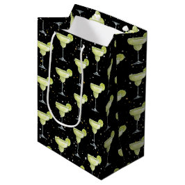 Margarita Cocktail Pattern Mittlere Geschenktüte