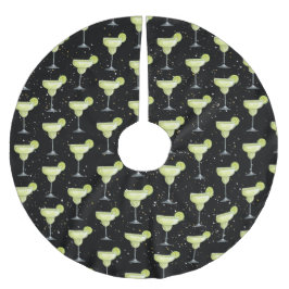 Margarita Cocktail Pattern Polyester Weihnachtsbaumdecke