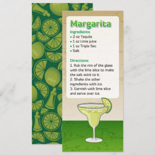 Margarita Cocktail Recette Invitation
