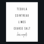 Margarita Cocktail Rezept Poster<br><div class="desc">Margarita Cocktail Rezept</div>