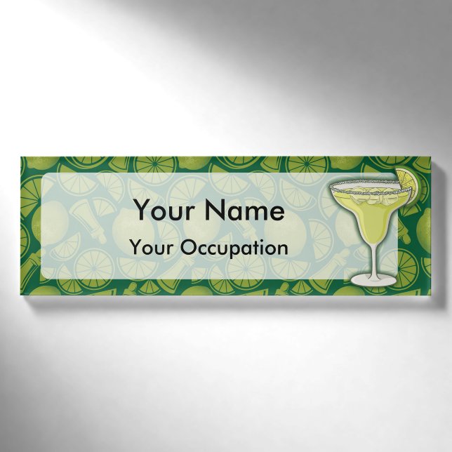 Margarita Cocktailmarke Namenschild (Vorderseite)