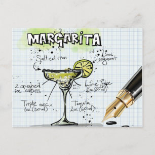 Margarita Drink - Cocktail-Geschenk Postkarte