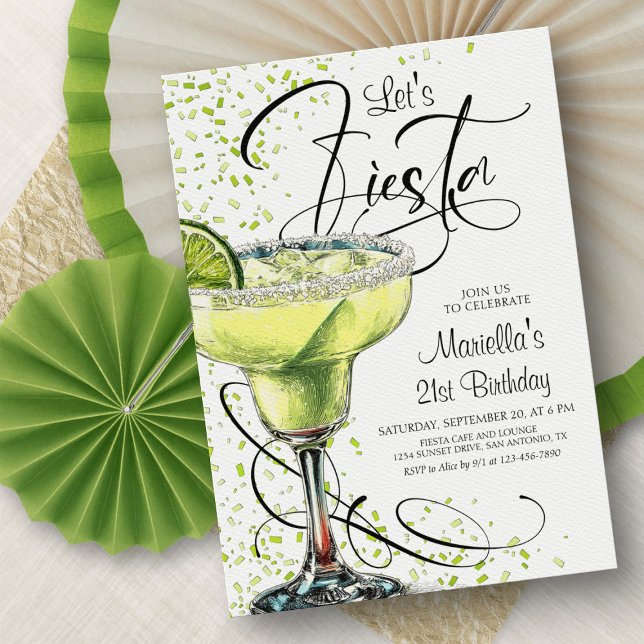 Margarita Fiesta Birthday Invitation Einladung (Von Creator hochgeladen)