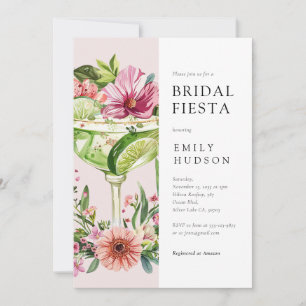 Margarita Fiesta Floral Brautparty Einladung