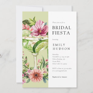 Margarita Fiesta Floral Brautparty Einladung