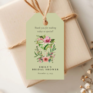 Margarita Fiesta Floral Brautparty Geschenkanhänger