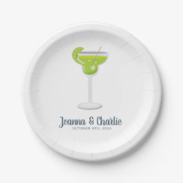 Margarita-Fiesta-personalisierter PapierTeller