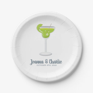 Margarita-Fiesta-personalisierter PapierTeller