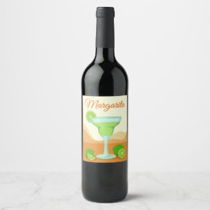 "Margarita" Flaschenaufkleber Weinetikett