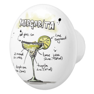 Margarita-Getränk-Rezept-Entwurf Keramikknauf