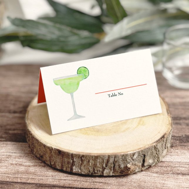 Margarita Glass, Tequila und Taco Fiesta Platzkarte (Von Creator hochgeladen)