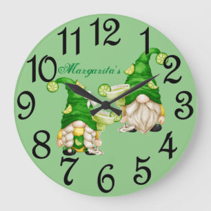 Margarita Gnome Große Wanduhr