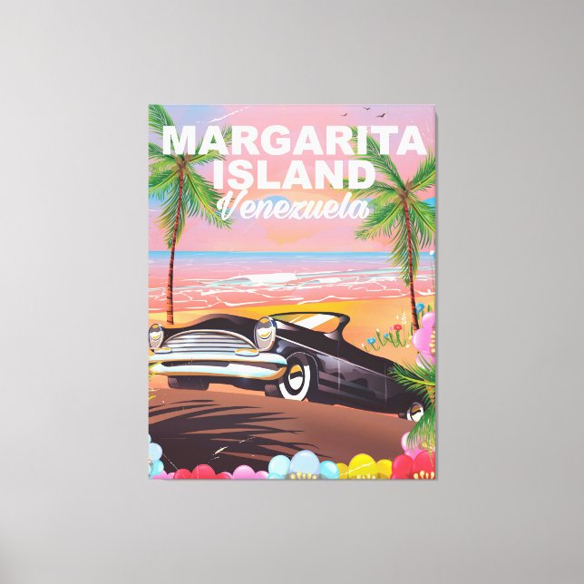 Margarita Island - Venezuela Reiseplakat Leinwanddruck (Vorderseite)