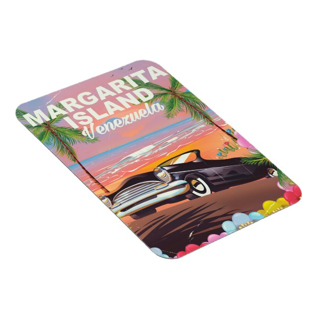 Margarita Island - Venezuela Reiseplakat Magnet (Rechte Seite)