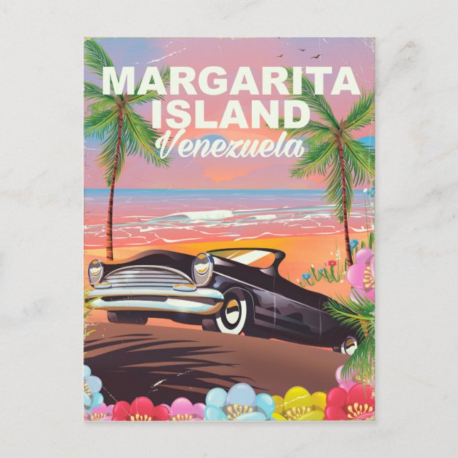 Margarita Island - Venezuela Reiseplakat Postkarte (Vorderseite)