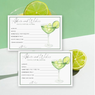 Margarita-Junggesellinnen-Abschied-Ratschläge und Briefpapier