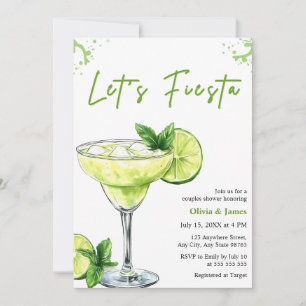 Margarita Lass uns Fiesta Paare Brautparty Einladung