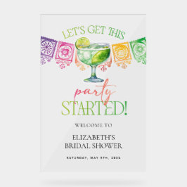 Margarita Lassen Sie uns dieses Party starten Acrylschild