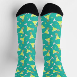 Margarita Lover Retro Cocktails Muster Socken