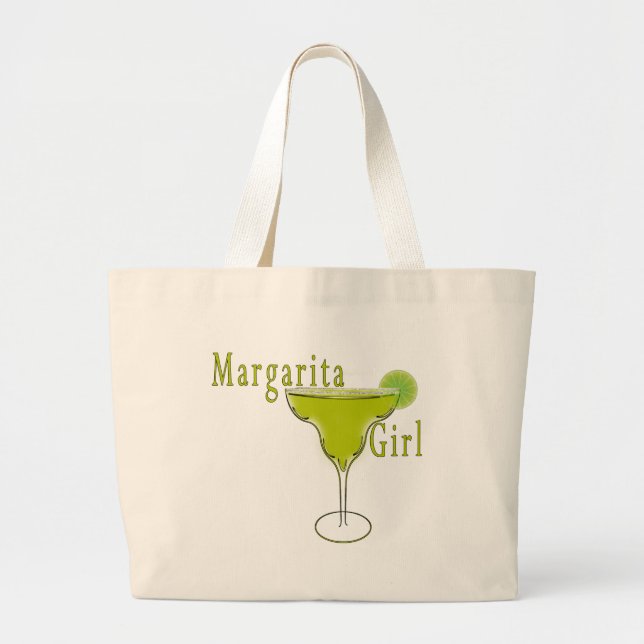 Margarita-Mädchen-T - Shirt Jumbo Stoffbeutel (Vorne)