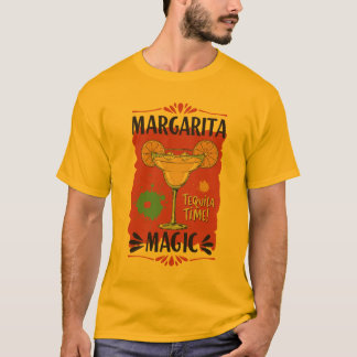 Margarita Magic - Bold "Tequila Time" Grafik T-Shirt