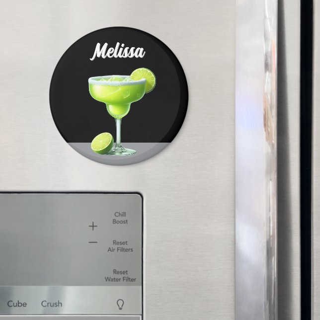Margarita Mama Custom Round Magnet (In Situ (Kühlschrank))