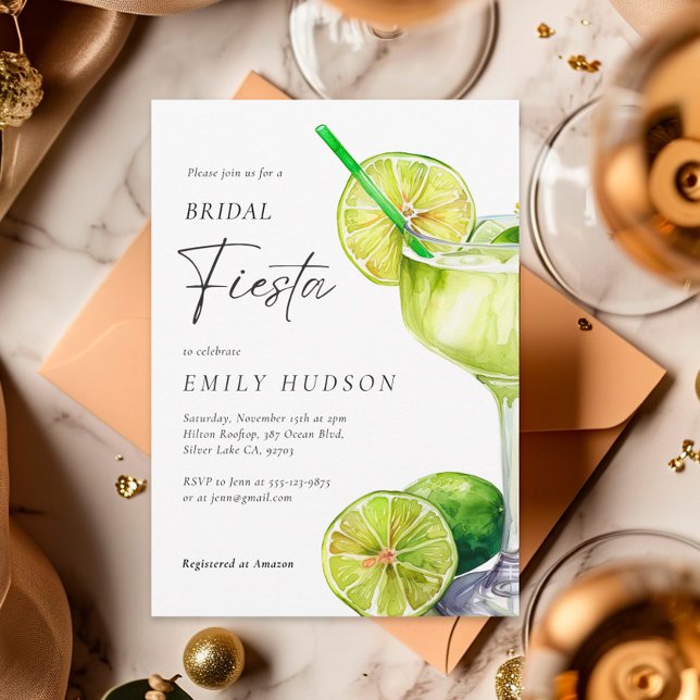 Margarita Mexican Fiesta Brautparty Einladung (Von Creator hochgeladen)