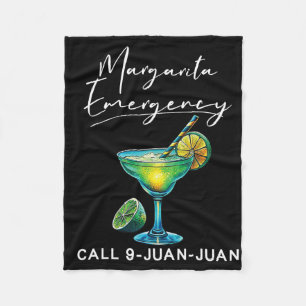 Margarita Notfall Mexikanische Fiesta Lustig Cinco Fleecedecke