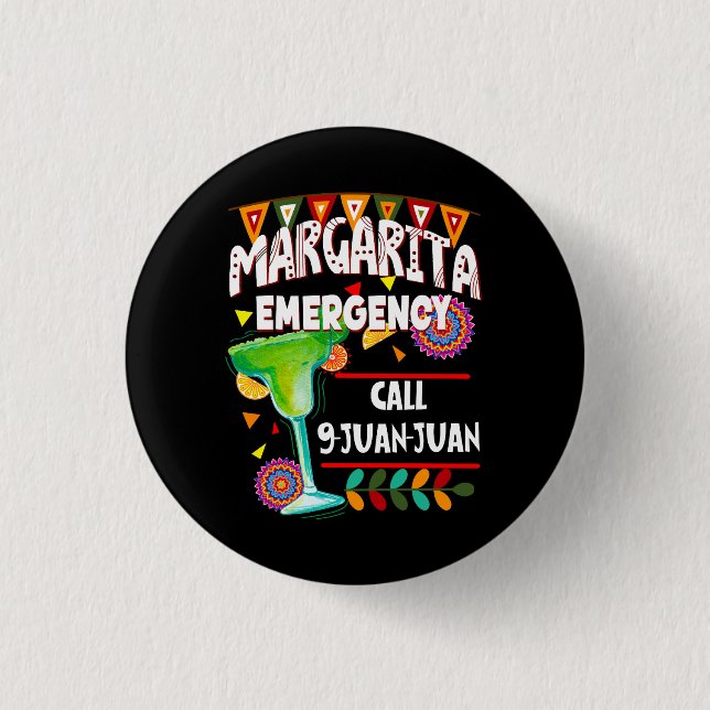 Margarita Notruf 9 Juan Juan Juan Button (Vorderseite)