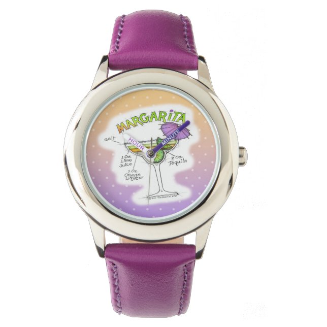 MARGARITA RECIPE COCKTAIL ART ARMBANDUHR (Vorderseite)