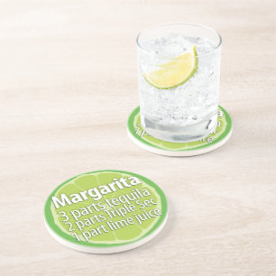 Margarita Recipe Untersetzer, Cocktail Recipe Unte Getränkeuntersetzer