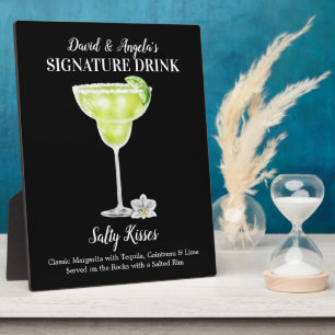 Margarita Salty Kisses • PERSONALISIERE dieses Get Fotoplatte