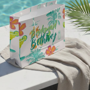 Margarita Schleier Tropical Junggesellinnenabschie Große Geschenktüte