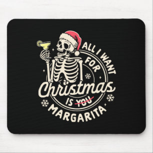 Margarita Schwanz Xmas Vibes Wollte ich Weihnachte Mousepad