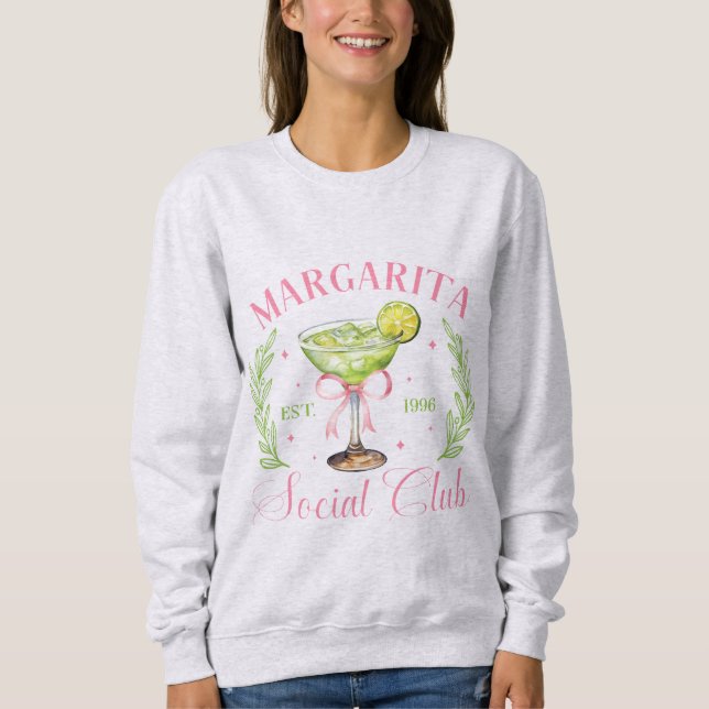 Margarita Social Club | Fun Tequila Lover | Casual Sweatshirt (Vorderseite)