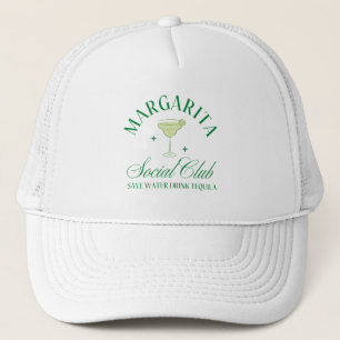 Margarita Social Club Rett Wasser trinken Tequila Truckerkappe