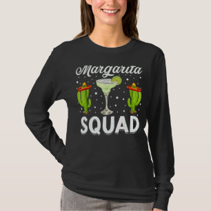 Margarita Squad Mexican Hat Happy Cinco De Mayo T-Shirt