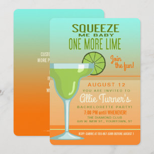 Margarita   Squeeze Me Baby   Bachelorette Einladung