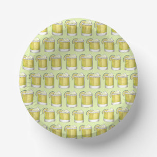 Margarita Summer Cocktail Mixed Drink Lime Green Pappteller