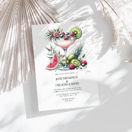 Margarita-Thema Exotische Strandhochzeit Einladung