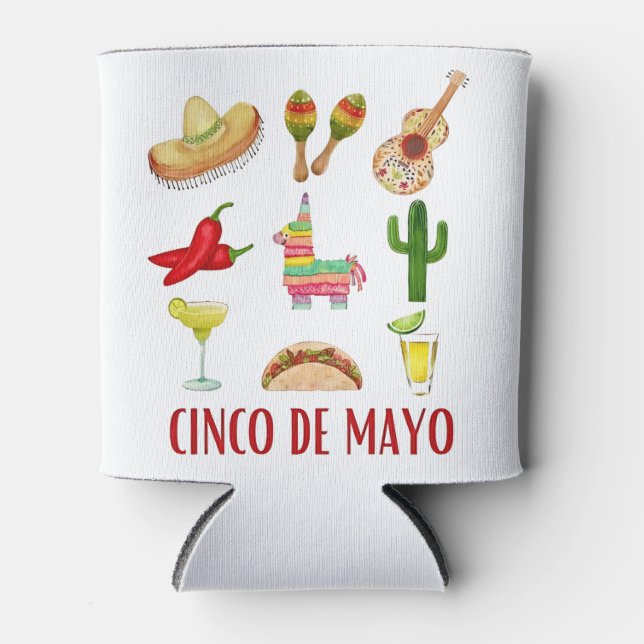 Margarita und Bow Coquette Cinco de Mayo Dosenkühler (Vorderseite)