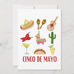 Margarita und Bow Coquette Cinco de Mayo Einladung