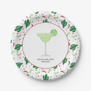 Margarita Wedding Junggeselinnen-Abschied, Final F Pappteller