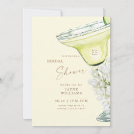 Margarita White Hydrangeas Gelbes Brautparty Einladung